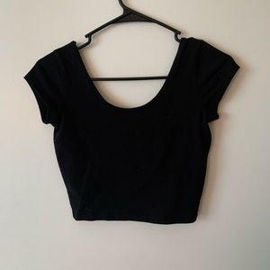Black crop top